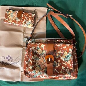 Floral Patricia Nash Crossbody and Wallet